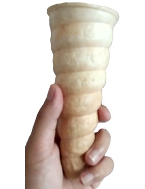 60 unid. Casquinha Espiral 13cm pre-assada Pizza Cone